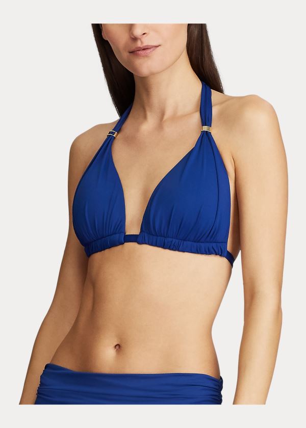 Ralph Lauren Halter Bikiny Top Blankyt | w6wqenoy
