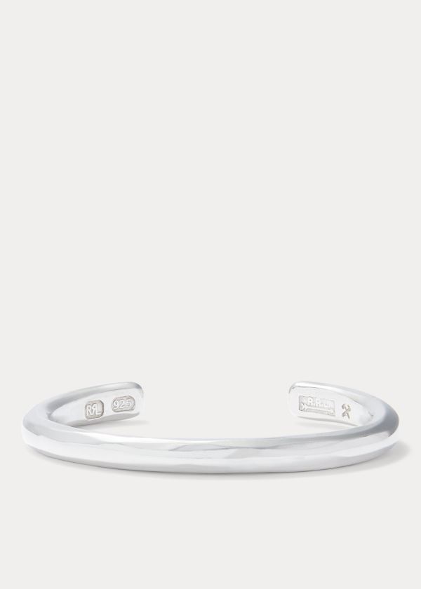 Ralph Lauren Hammered Sterling Silver Cuff Stříbrné | s26X5pu9