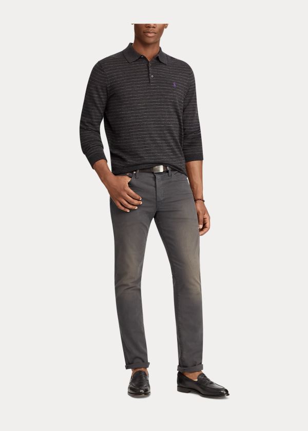 Ralph Lauren Hampton Relaxed Straight Chino Šedé | US2Om30H