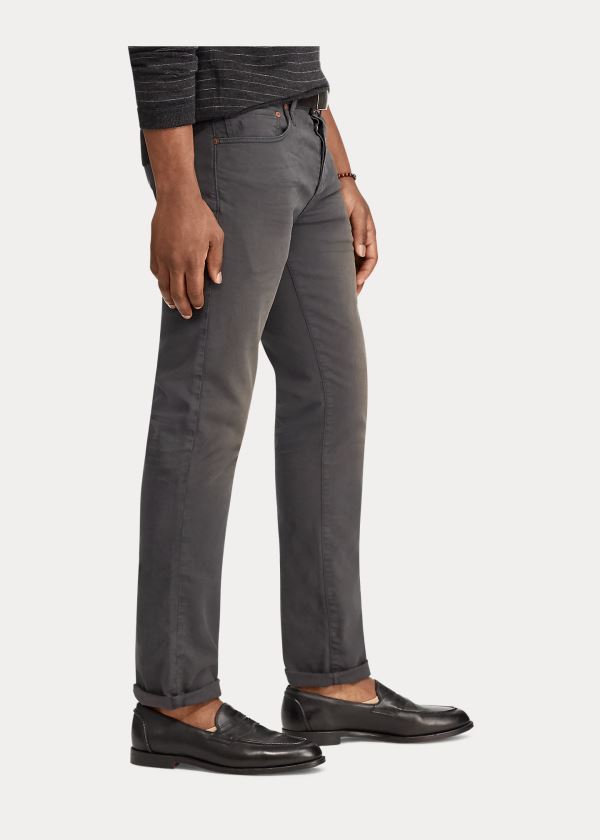 Ralph Lauren Hampton Relaxed Straight Chino Šedé | US2Om30H