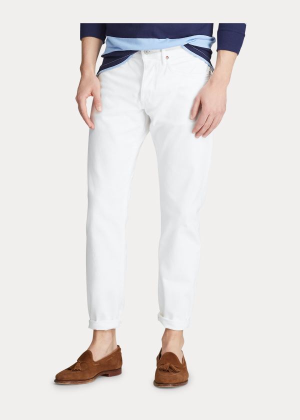 Ralph Lauren Hampton Relaxed Straight Jean Bílé | 0zyDiI0U