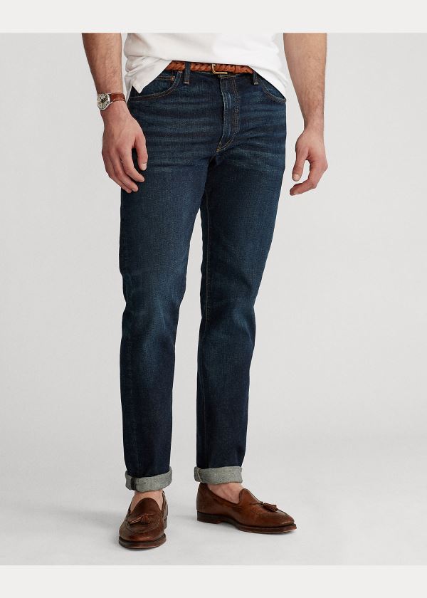 Ralph Lauren Hampton Relaxed Straight Jean Tmavě Blankyt Blankyt Světle Modré | 3sB8lG7f
