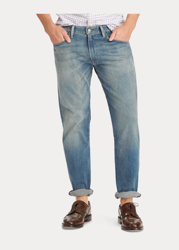 Ralph Lauren Hampton Relaxed Straight Jean Světle Indigo | PaLVwjWe