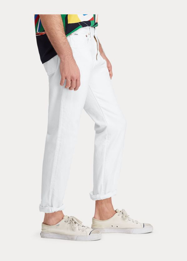 Ralph Lauren Hampton Relaxed Straight Jean Bílé | qVZ5fSxq