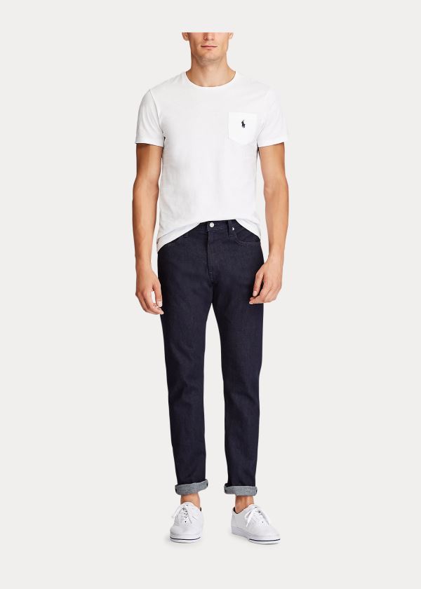 Ralph Lauren Hampton Relaxed Straight Jean Tmavě Blankyt | r5vc3qgo