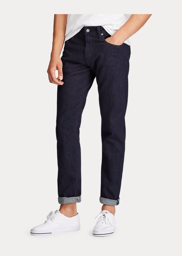 Ralph Lauren Hampton Relaxed Straight Jean Tmavě Blankyt | r5vc3qgo