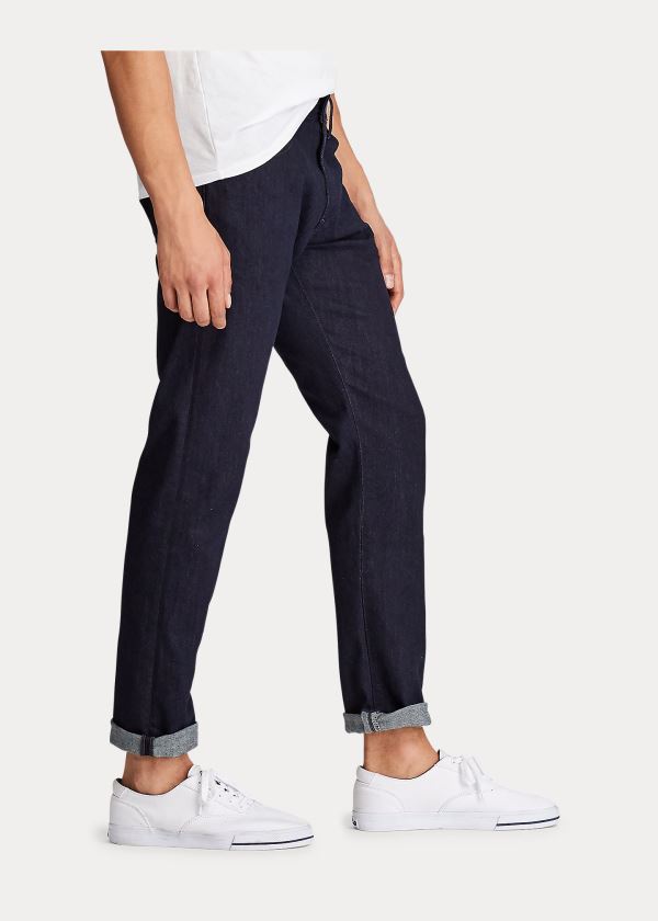 Ralph Lauren Hampton Relaxed Straight Jean Tmavě Blankyt | r5vc3qgo