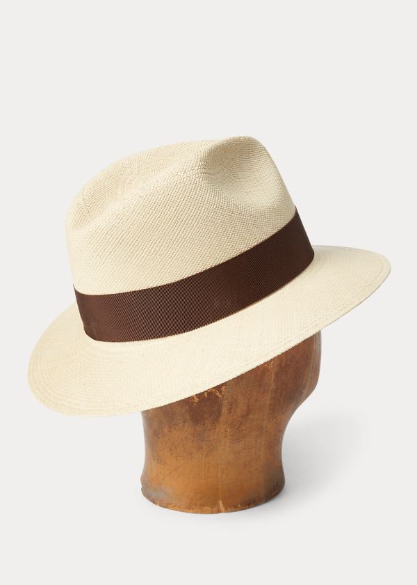 Ralph Lauren Hand-Woven Panama Hat Krém Hnědé | xppq5Wbq