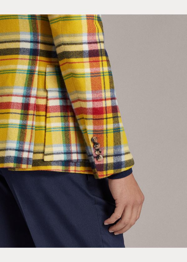 Ralph Lauren Handmade Cashmere Sportovní Coat Žluté Viacfarebný | 43gvjgJ1