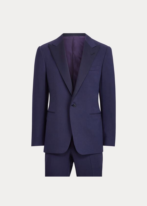 Ralph Lauren Handmade Peak-Lapel Tuxedo Tmavě Blankyt | FOxMp1Fk