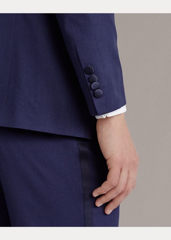 Ralph Lauren Handmade Peak-Lapel Tuxedo Tmavě Blankyt | FOxMp1Fk