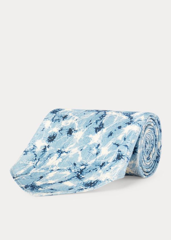 Ralph Lauren Handmade Silk Jacquard Tie Světle Blankyt Viacfarebný | RTDgcHHD