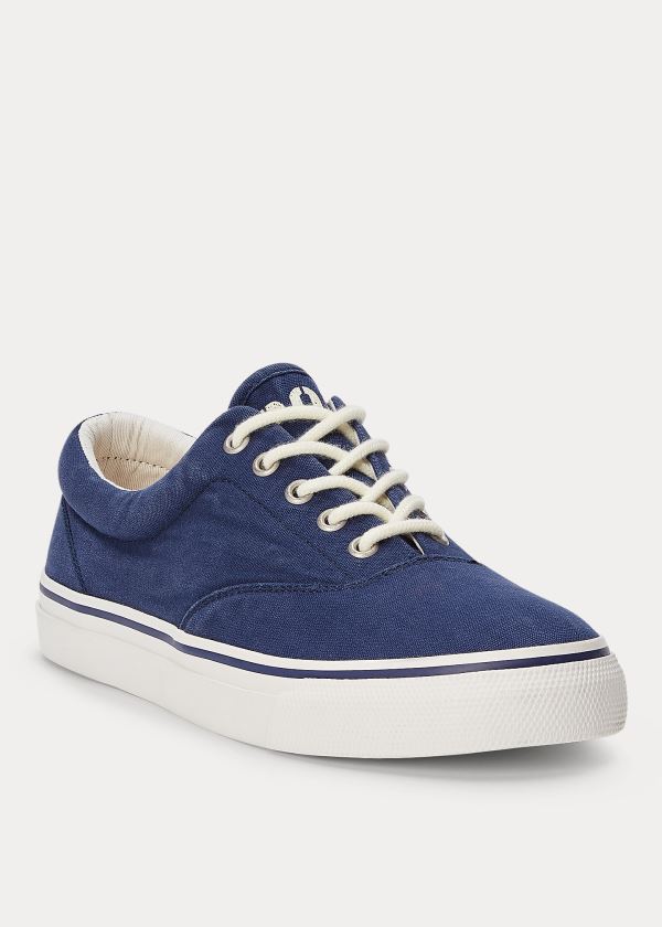 Ralph Lauren Harpoon Platene Sneakers Tmavě Blankyt | L4vSJVAc
