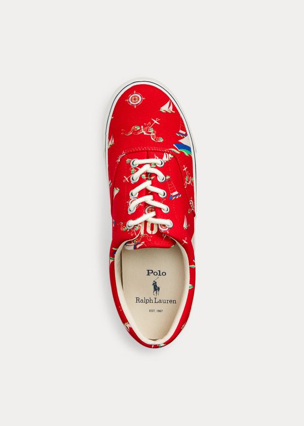 Ralph Lauren Harpoon Platene Sneakers Červené Viacfarebný | AkEsXpfP