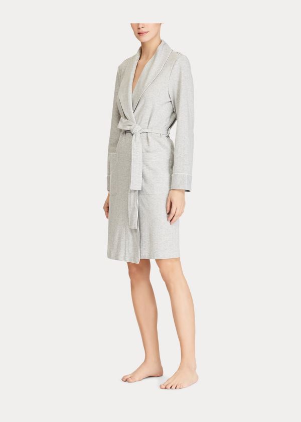 Ralph Lauren Herringbone Interlock Robe Šedé | z1mTz2xn