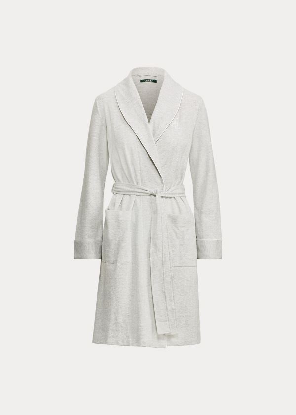 Ralph Lauren Herringbone Interlock Robe Šedé | z1mTz2xn