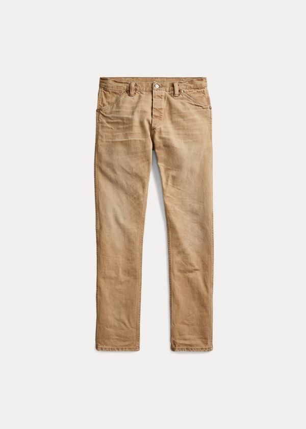 Ralph Lauren High Slim Jean Hnědé Blankyt Světle Modré | bM2hvUJk