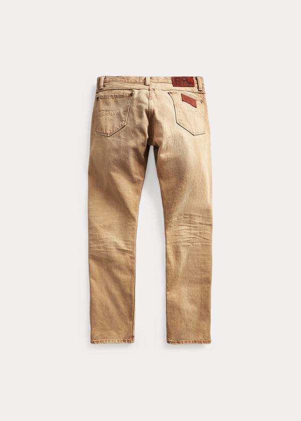 Ralph Lauren High Slim Jean Hnědé Blankyt Světle Modré | bM2hvUJk
