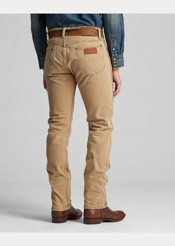 Ralph Lauren High Slim Jean Hnědé Blankyt Světle Modré | bM2hvUJk