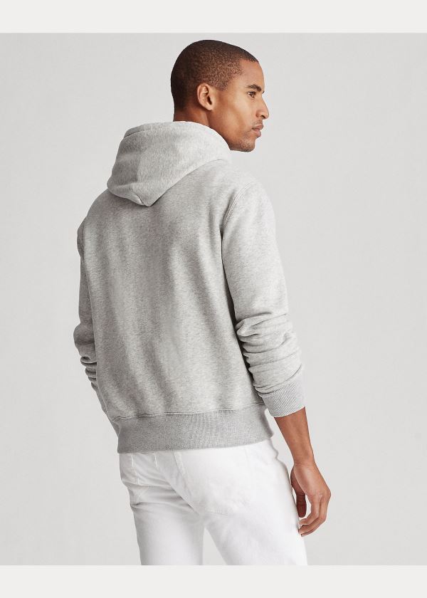 Ralph Lauren Hockey Bear Fleece Hoodie Šedé | J10546ZD