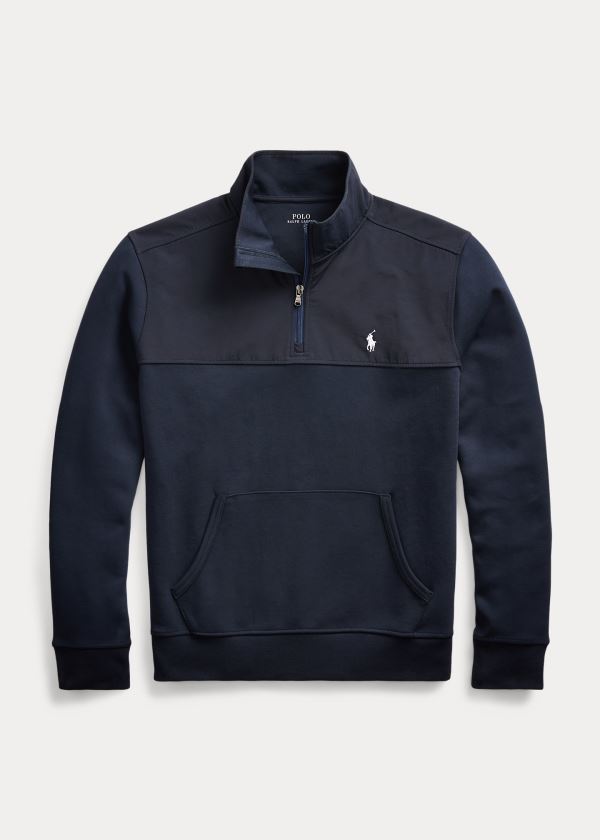 Ralph Lauren Hybridní Quarter-Zip Pullover Tmavě Blankyt | jjScOwmJ