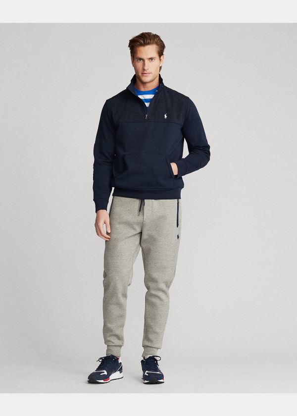 Ralph Lauren Hybridní Quarter-Zip Pullover Tmavě Blankyt | jjScOwmJ