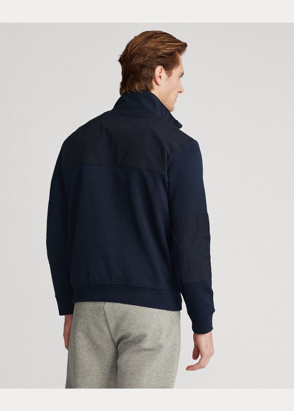 Ralph Lauren Hybridní Quarter-Zip Pullover Tmavě Blankyt | jjScOwmJ
