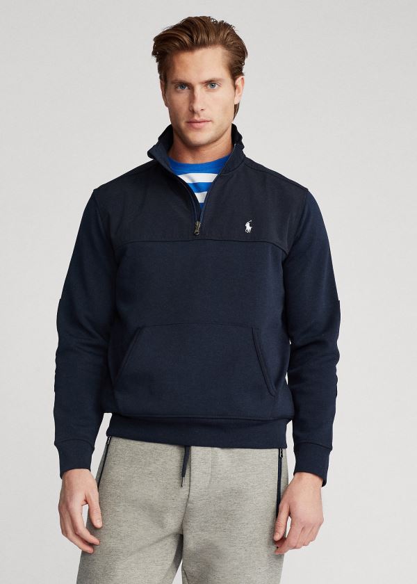 Ralph Lauren Hybridní Quarter-Zip Pullover Tmavě Blankyt | jjScOwmJ