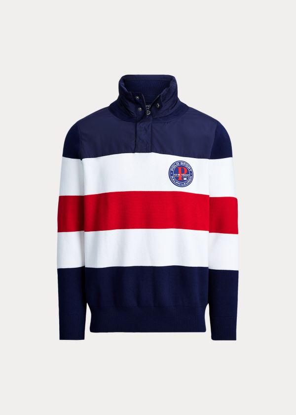 Ralph Lauren Hybridní S Kapucí Svetrové Tmavě Blankyt Zelene Červené Žluté | Jx8T2GHb