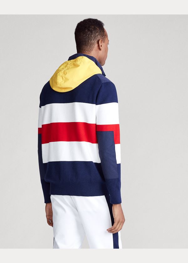 Ralph Lauren Hybridní S Kapucí Svetrové Tmavě Blankyt Zelene Červené Žluté | Jx8T2GHb