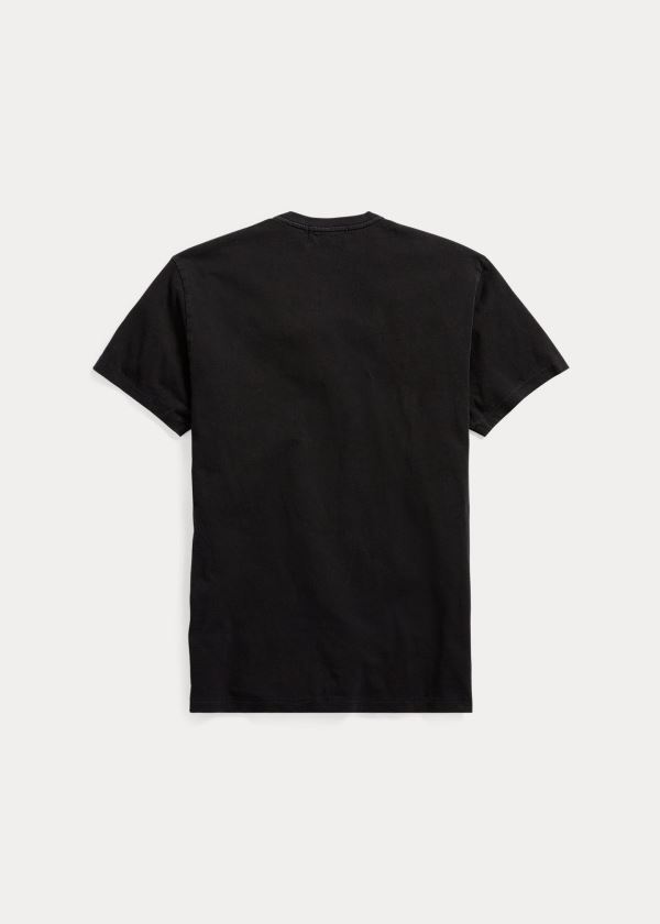 Ralph Lauren Indigo Bavlněné Jersey T-Shirt Černé Indigo | iJCb9A9D