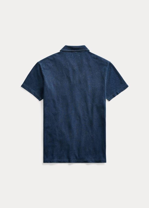 Ralph Lauren Indigo Bavlněné Pocket Polo Blankyt Blankyt Světle Modré | KDZic0PU