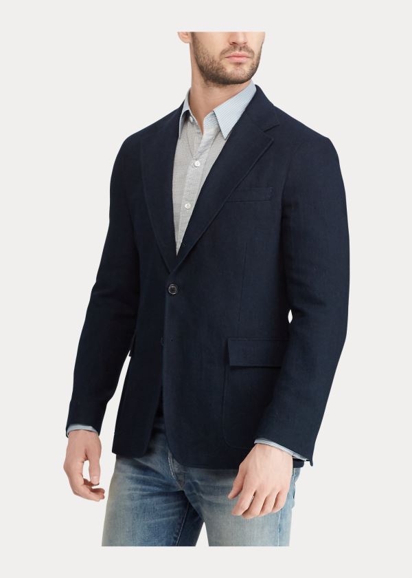 Ralph Lauren Indigo Bavlněné Sportovní Coat Indigo | 3zsQbHaB