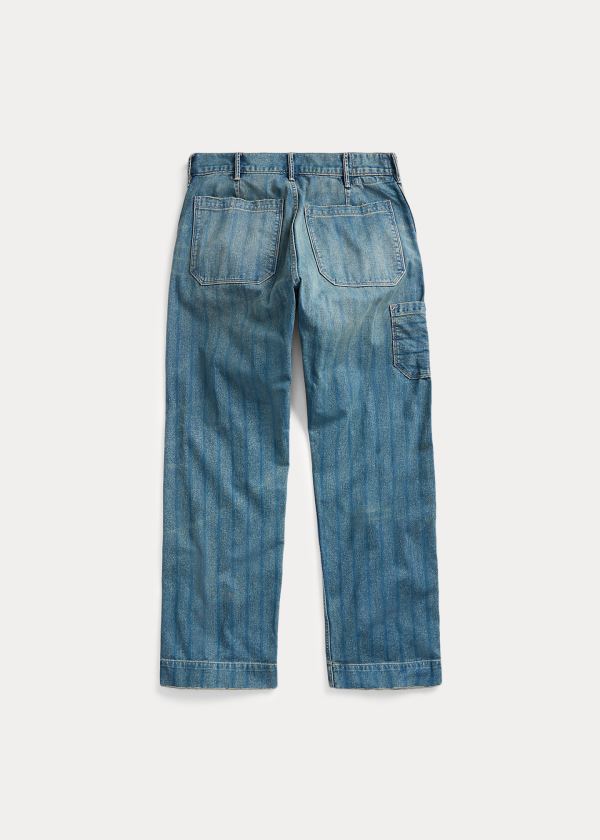 Ralph Lauren Indigo Bavlněné Twill Pracovní Pant Indigo | Gfhy4Jdy
