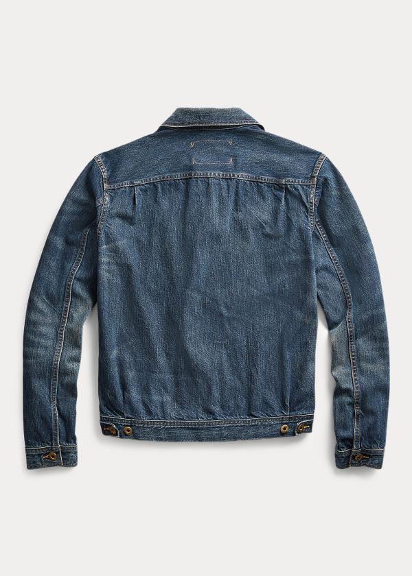 Ralph Lauren Indigo Denim Jacket Blankyt Blankyt Světle Modré | l7XAAXdf