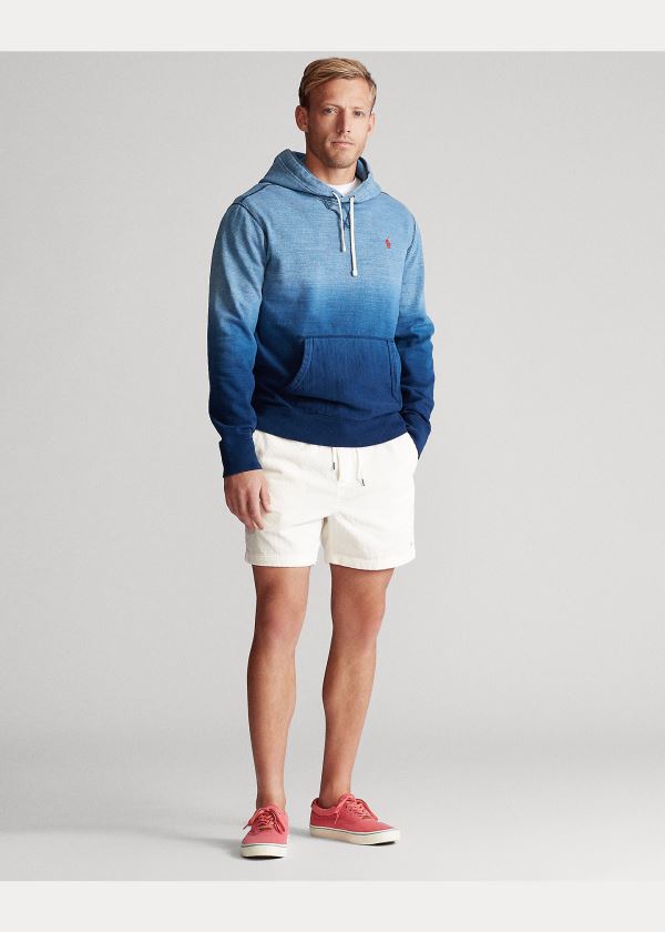 Ralph Lauren Indigo French Terry Hoodie Indigo Blankyt Světle Modré | SoNbnsjT