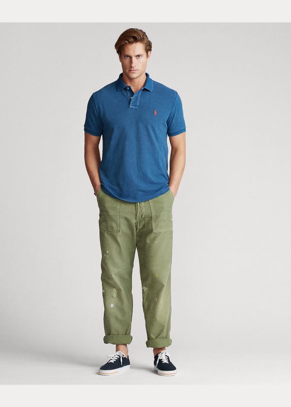 Ralph Lauren Indigo Mesh Polo Shirt – All Fits Indigo Červené | 0CF9wrFW