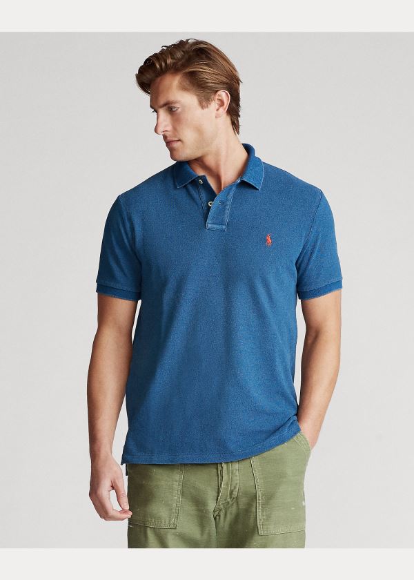 Ralph Lauren Indigo Mesh Polo Shirt – All Fits Indigo Červené | 0CF9wrFW