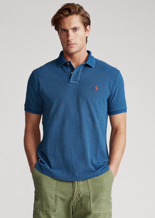 Ralph Lauren Indigo Mesh Polo Shirt – All Fits Indigo Červené | 0CF9wrFW