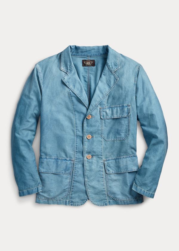 Ralph Lauren Indigo Moleskin Chore Jacket Indigo | TBtyPrOt