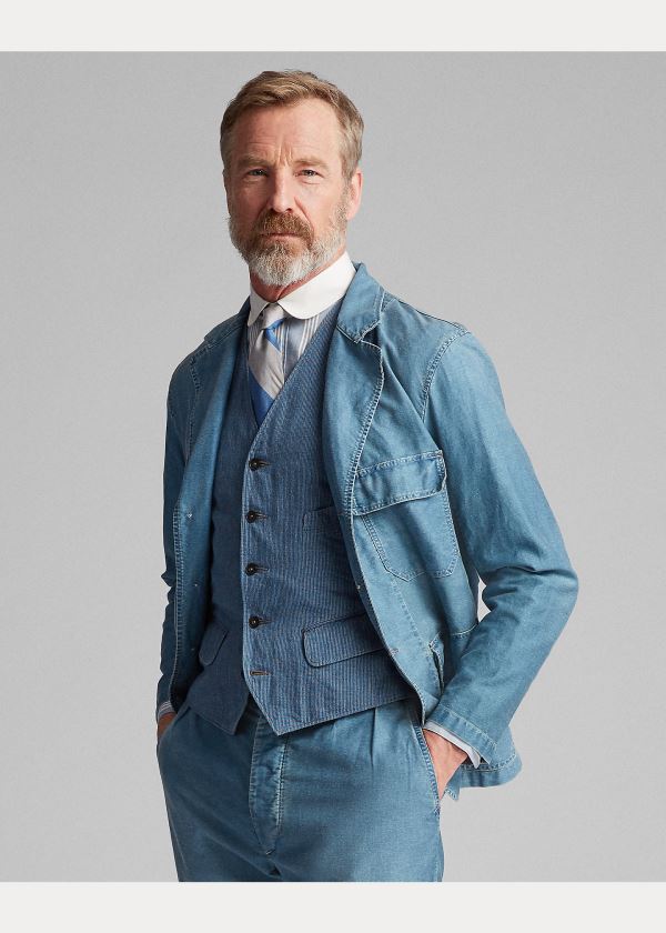 Ralph Lauren Indigo Moleskin Chore Jacket Indigo | TBtyPrOt