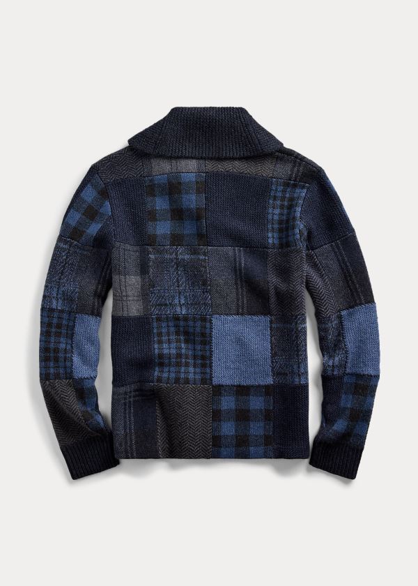 Ralph Lauren Indigo Patchwork Cardigan Indigo | a97FjJxf