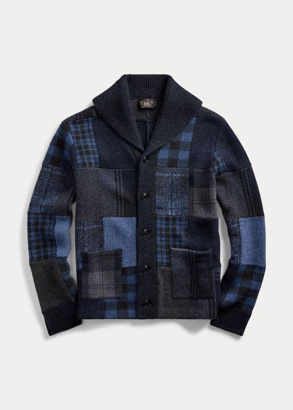 Ralph Lauren Indigo Patchwork Cardigan Indigo | a97FjJxf