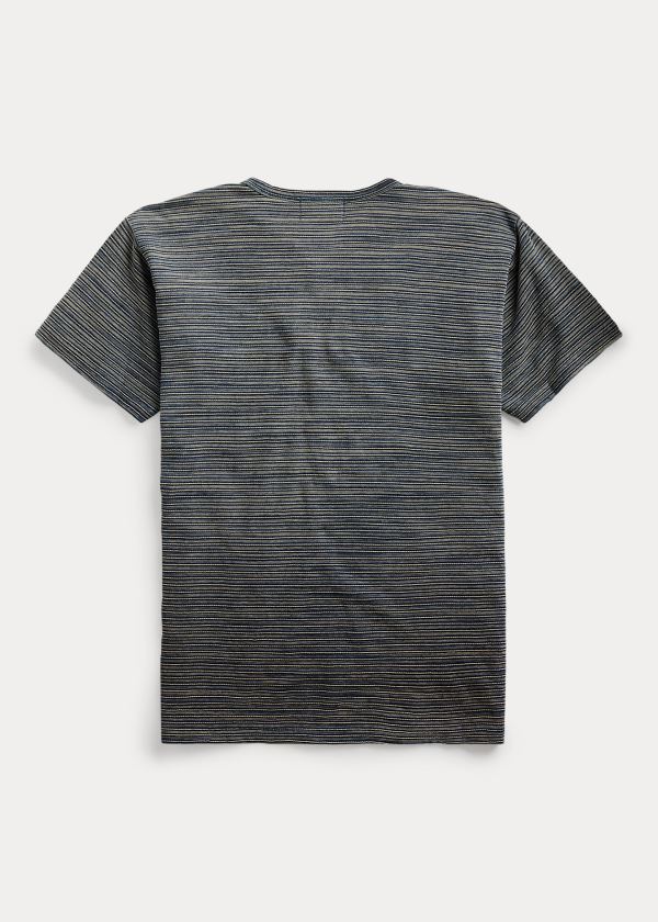 Ralph Lauren Indigo Striped Pocket T-Shirt Indigo Proužek | nHCdomCC