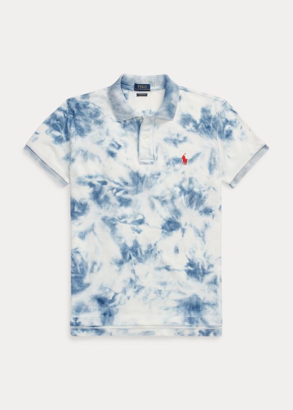 Ralph Lauren Indigo Tie-Dye Polo Shirt Tmavě Indigo | BeEK3K1s