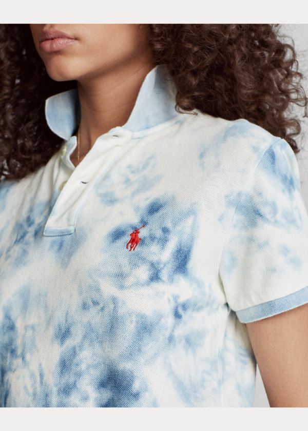Ralph Lauren Indigo Tie-Dye Polo Shirt Tmavě Indigo | BeEK3K1s