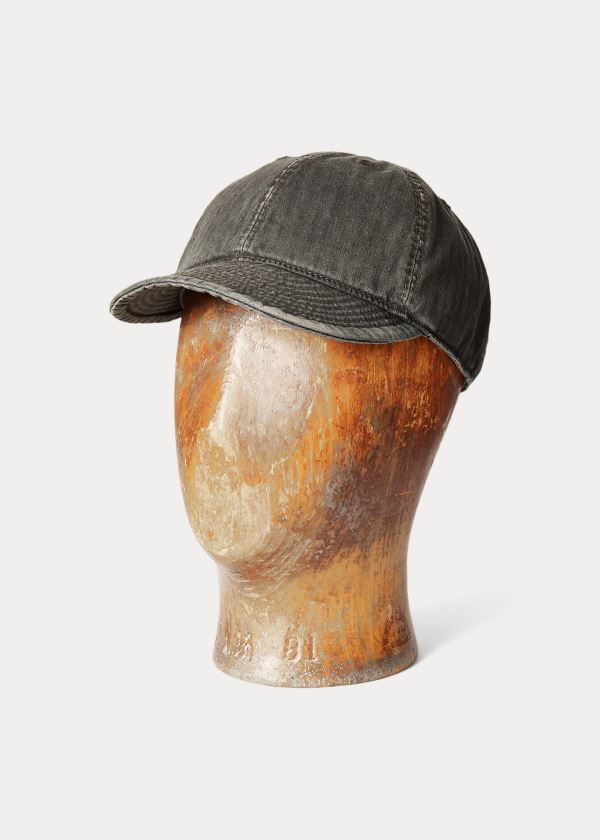Ralph Lauren Indigo Twill Ball Cap Černé | mvvYwbHV
