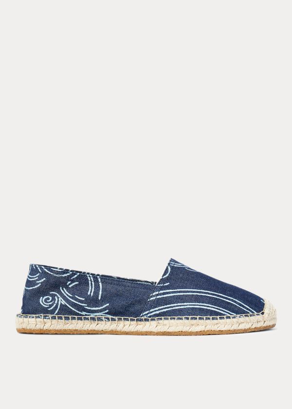 Ralph Lauren Indigo Twill Espadrilky Indigo | TojO8RCm