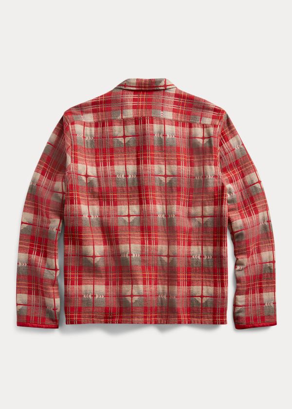 Ralph Lauren Jacquard Workshirt Červené Šedé | ngAaDOs0