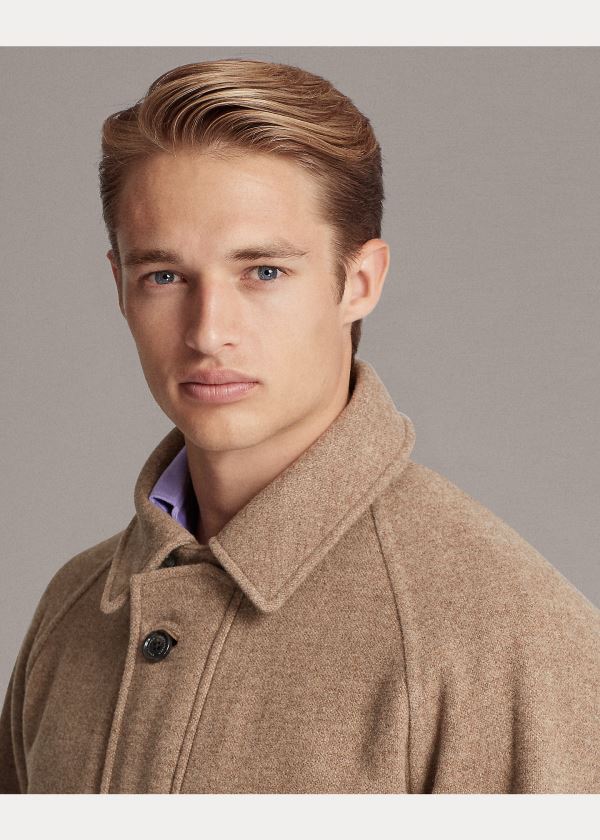 Ralph Lauren Jenson Merino Wool Stabilní Coat Hnědé | wrqZmVH3